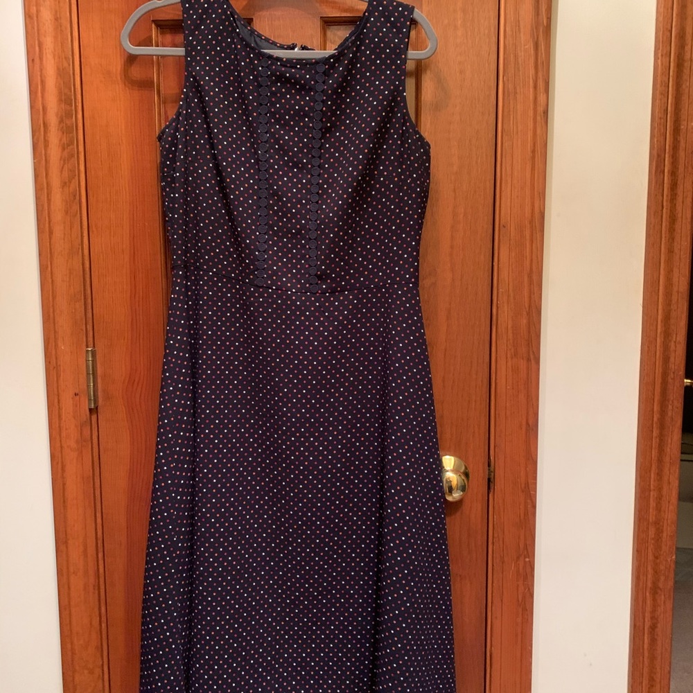 Talbots midi dot dress